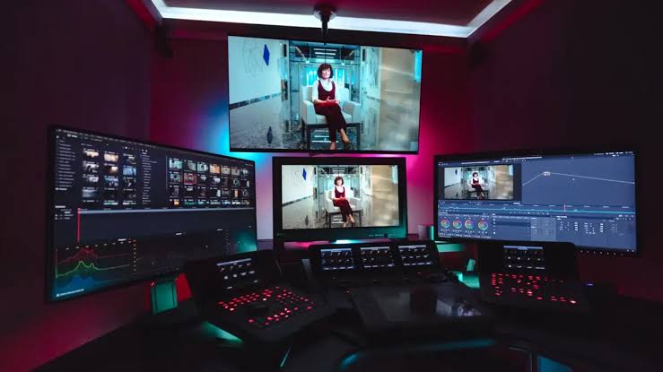 Corporate video editing suite