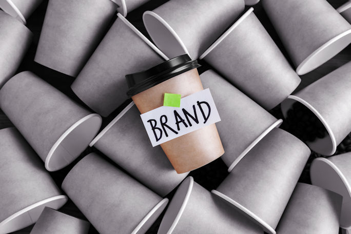 Brand identity design mockups